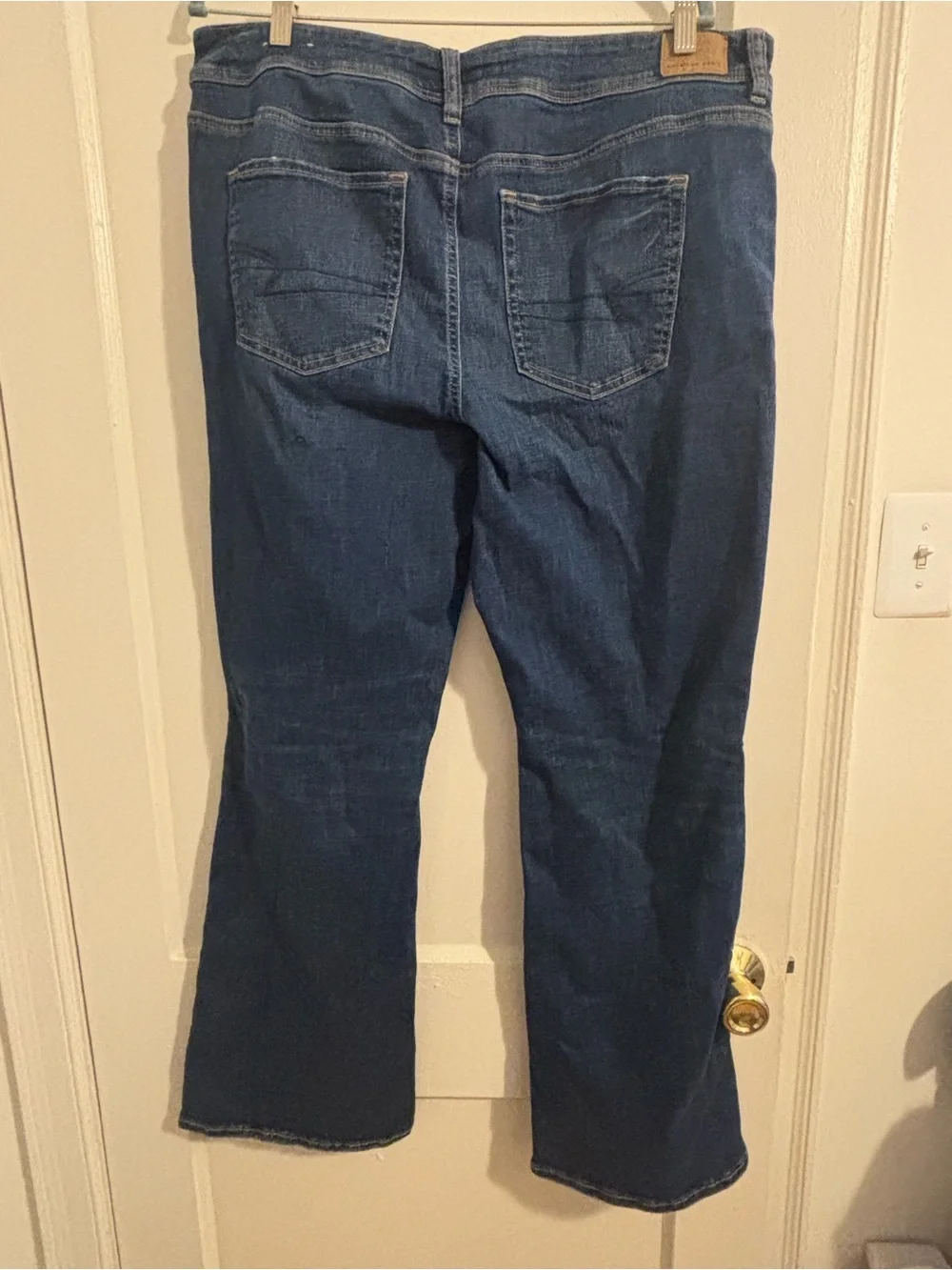 American Eagle Outfitters Dark Blue Flare Jeans - Picture 2 of 5